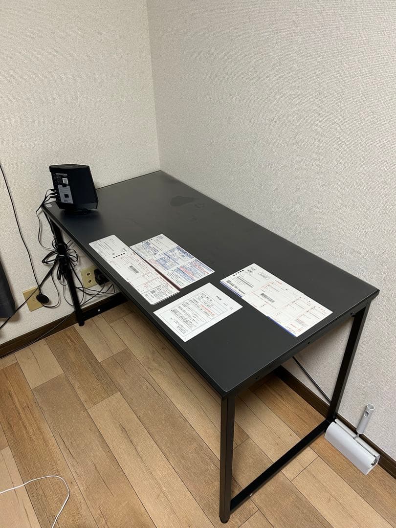 サンワダイレクト デスク 幅120×奥行60cm 100-DESKF004BK3