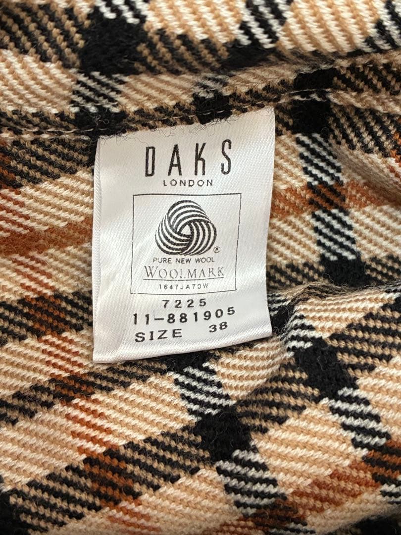 DAKS トレンチコート　M ブラック　ウールライナー付き