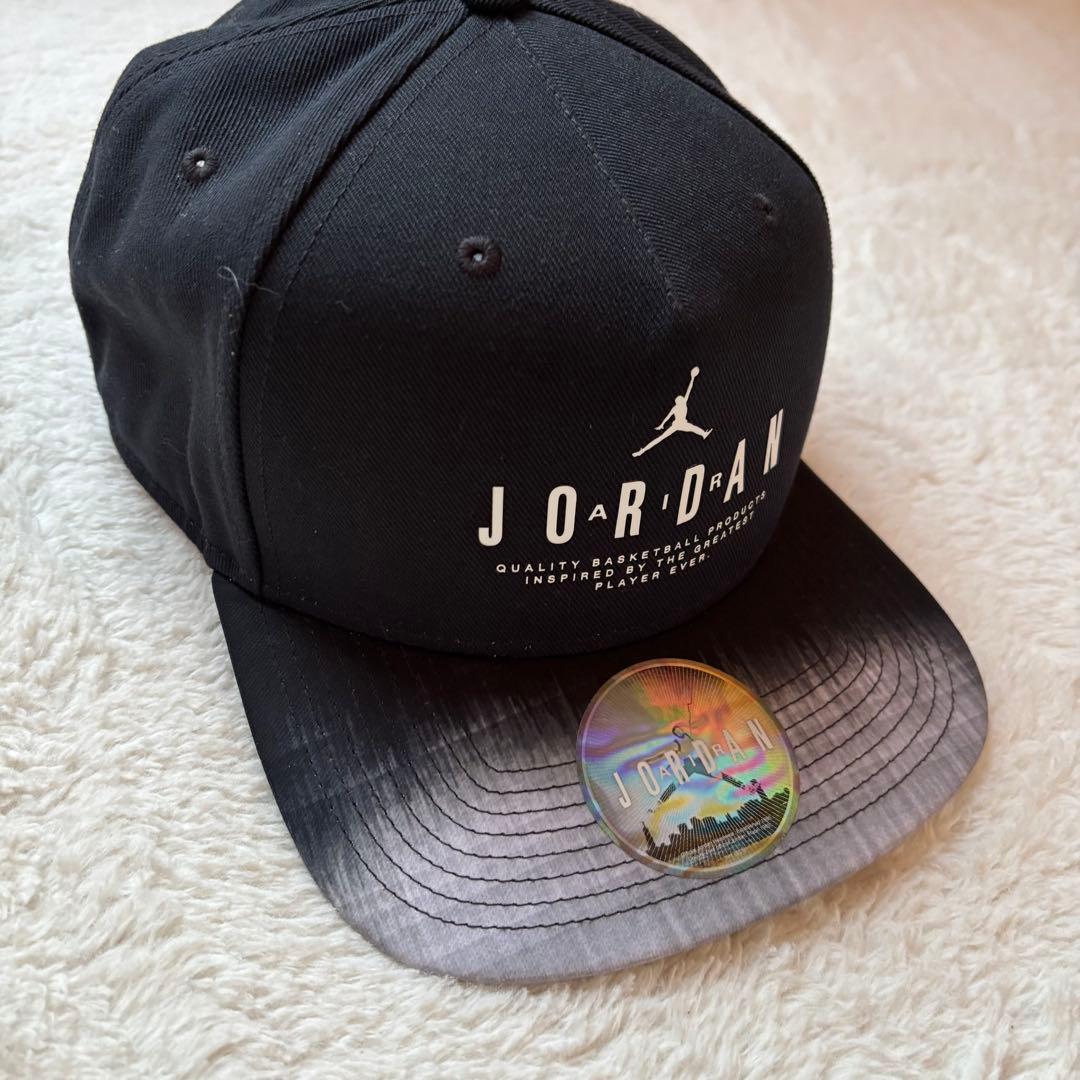 美品　希少　JORDAN フラットビルキャップ ブラック/グレー