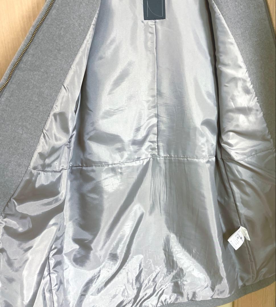 ☆極美品☆ NOBLE　定価52,800円 W/NyZipコート　ベージュ　36