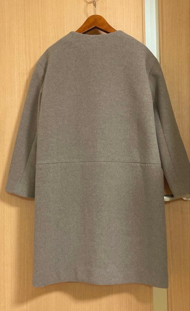 ☆極美品☆ NOBLE　定価52,800円 W/NyZipコート　ベージュ　36