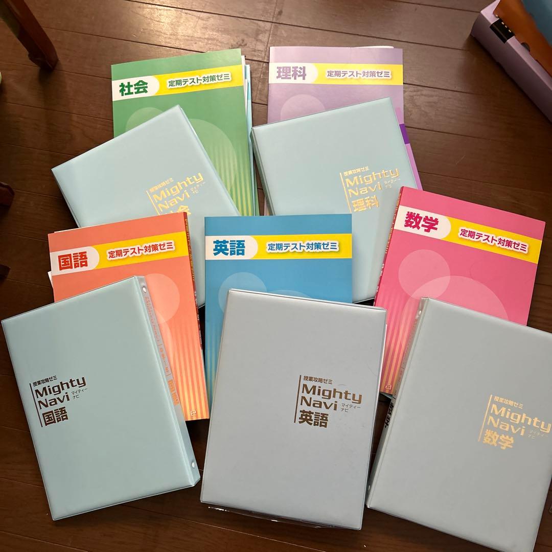 中学1年(国語、数学、英語、理科、社会)学習教材
