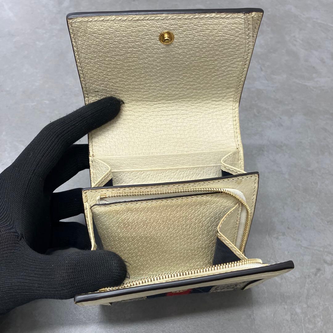 う*ら様 グッチ GUCCI オフディア コンパクト財布 箱・保存袋付き
