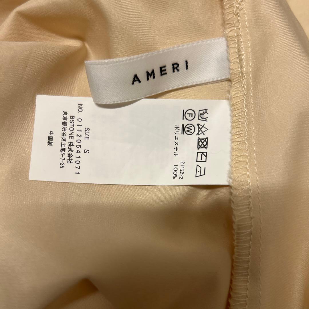 AMERIシースルー長袖ワンピース