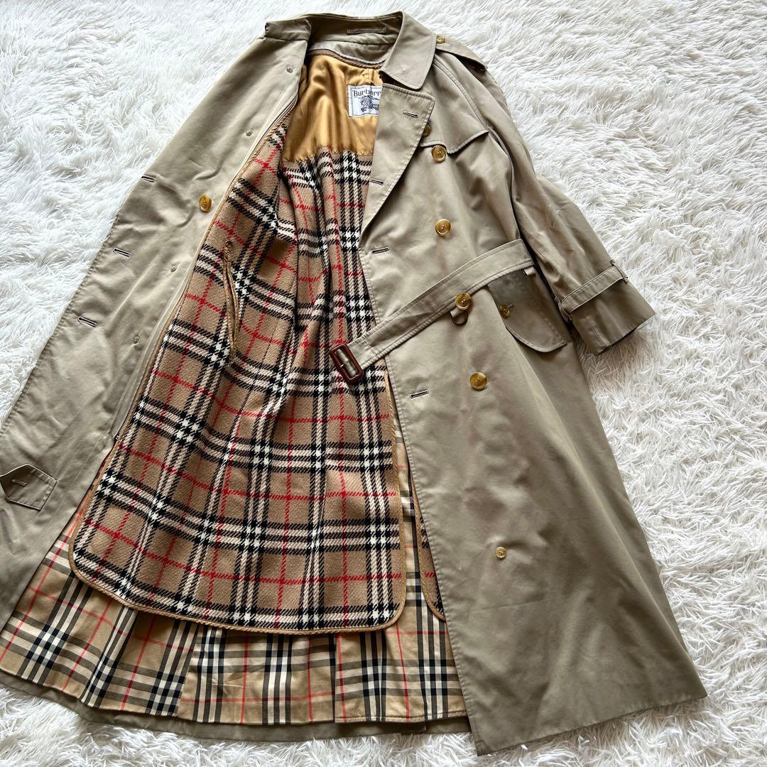 【極美品】バーバリー　トレンチコート　ノバチェック ライナー　ロング丈　M相当
