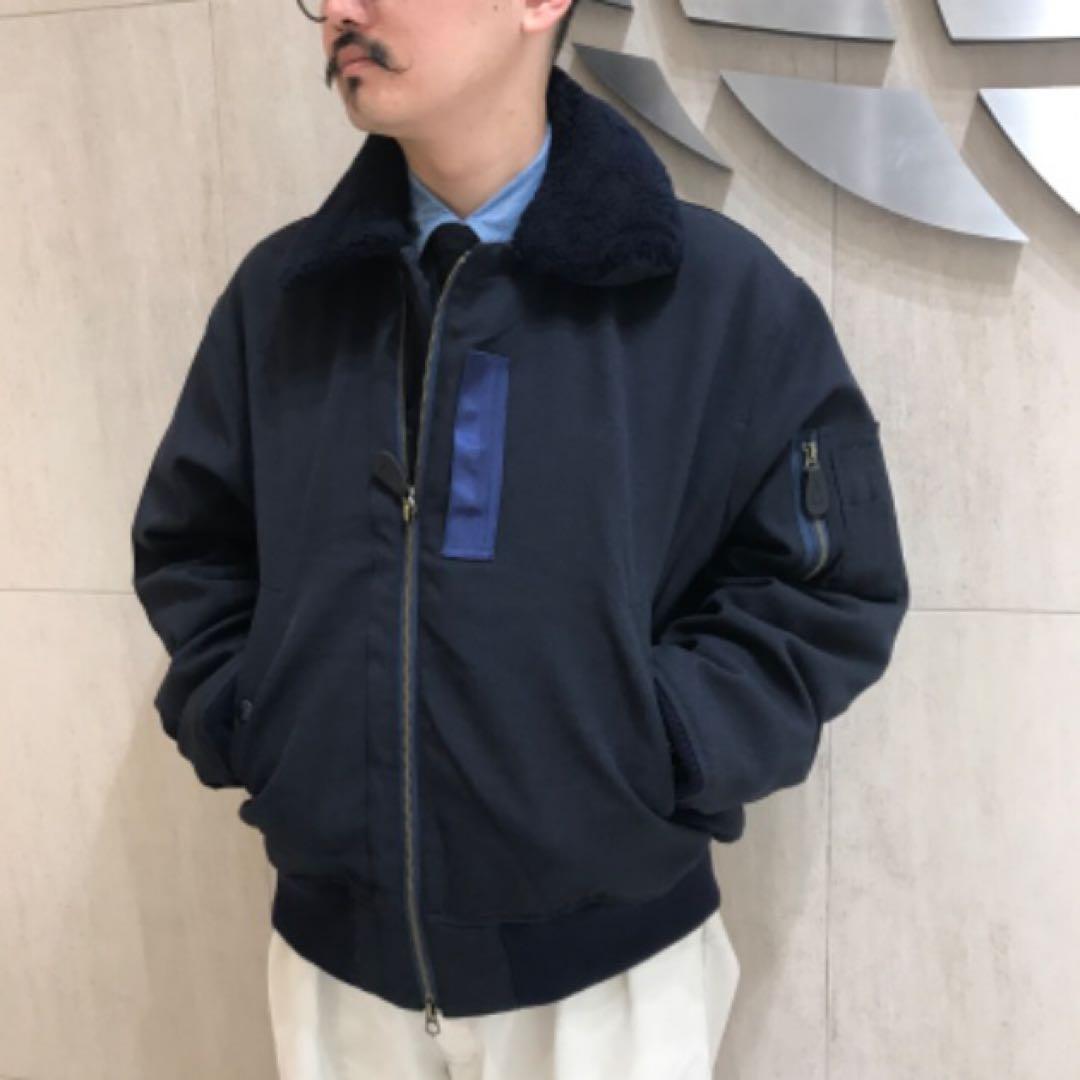 BEAMS PLUS / B-15 ダウン ジャケット NAVY Lサイズ