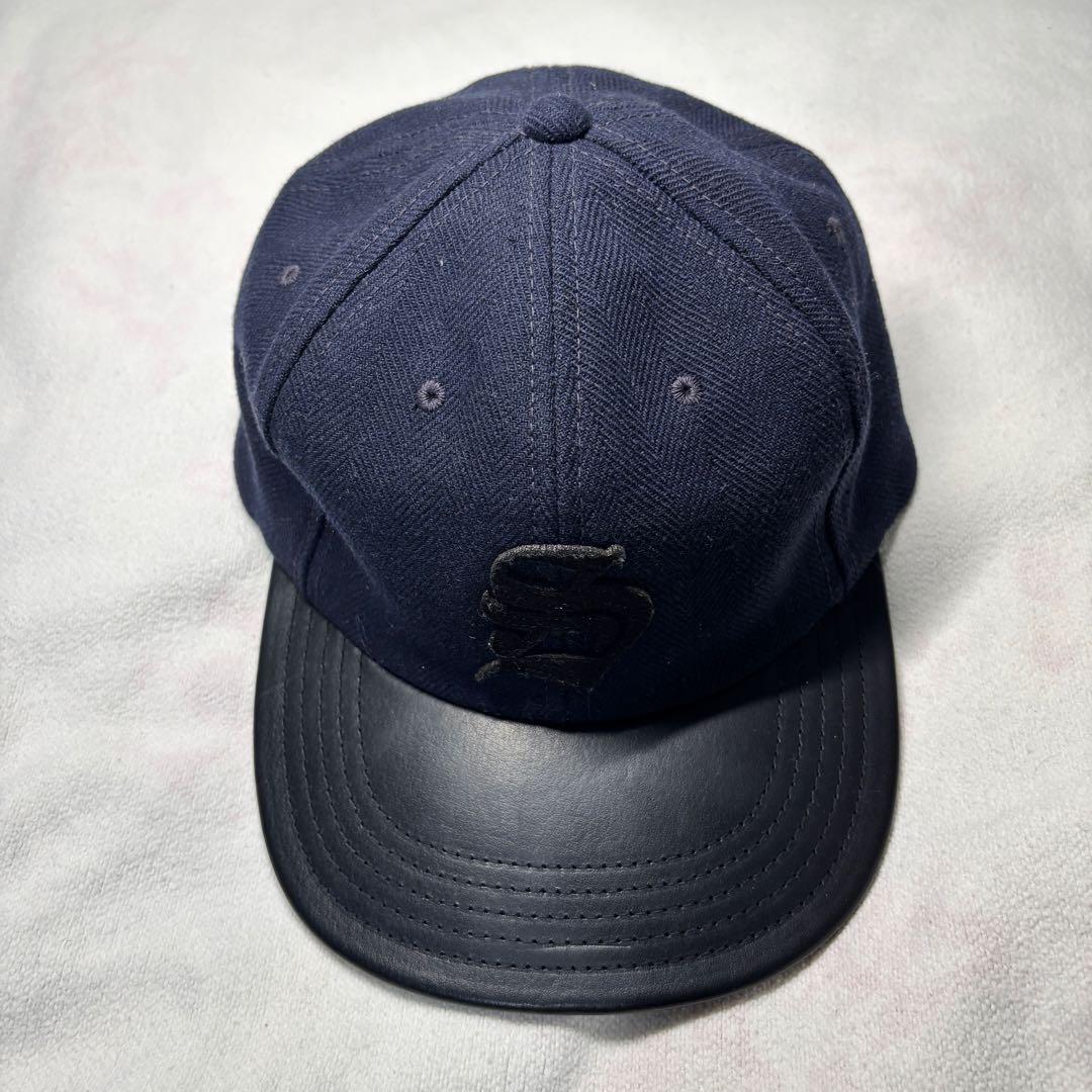 Schott × THE H.W.DOG&CO. レザー　ウール　キャップ　ロゴ