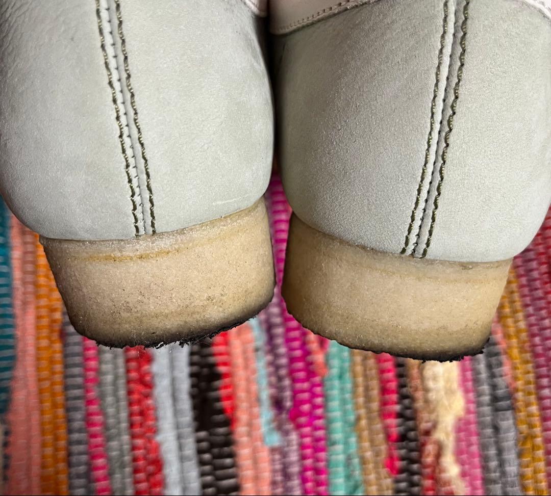 【美品】【CLARKS クラークス】【箱•紐付き】ワラビー　パステル緑