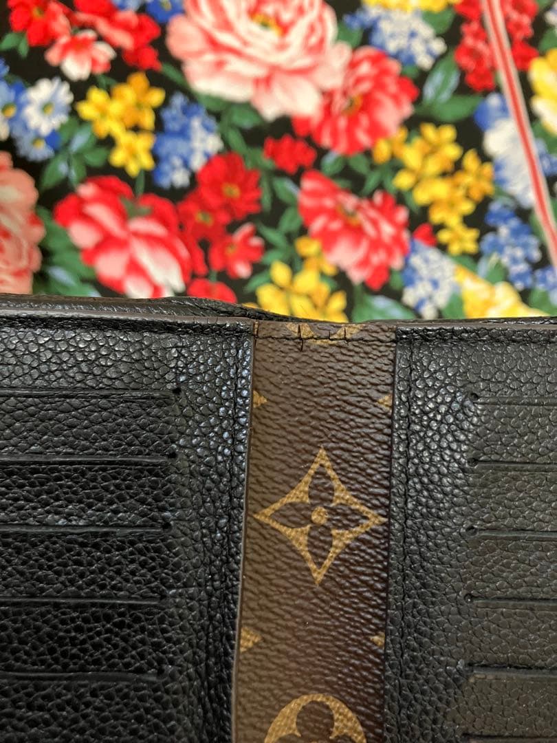 美品！！Louis Vuitton 三つ折り財布 モノグラム、付属品付き
