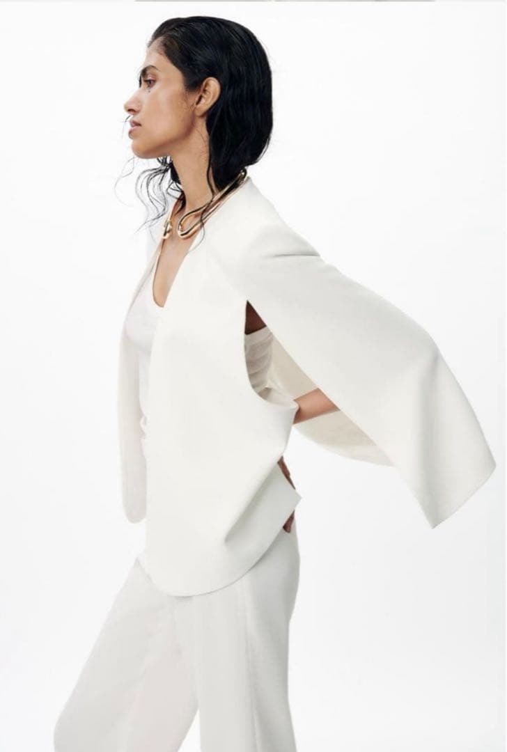 ZARA ケープ　ブレザー　ジャケット