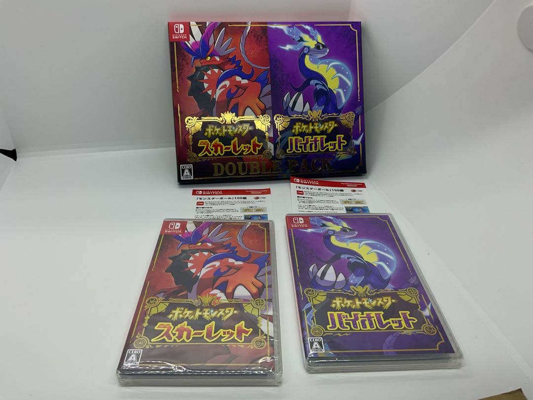 【未開封】ポケットモンスター スカーレット・バイオレットポケモンセンター特典付き