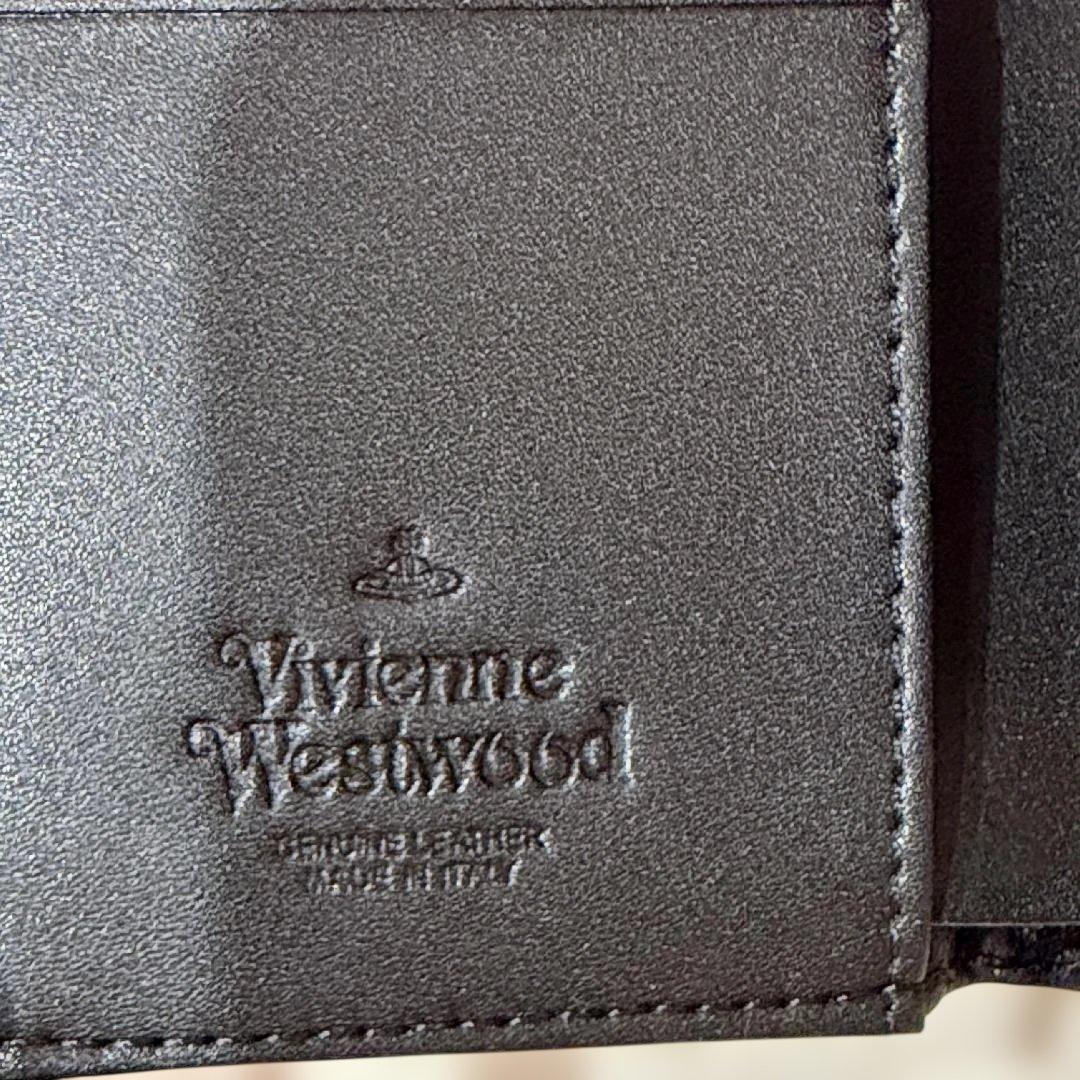 新品　Vivienne Westwood ヴィヴィアン 三つ折り財布 ブラック