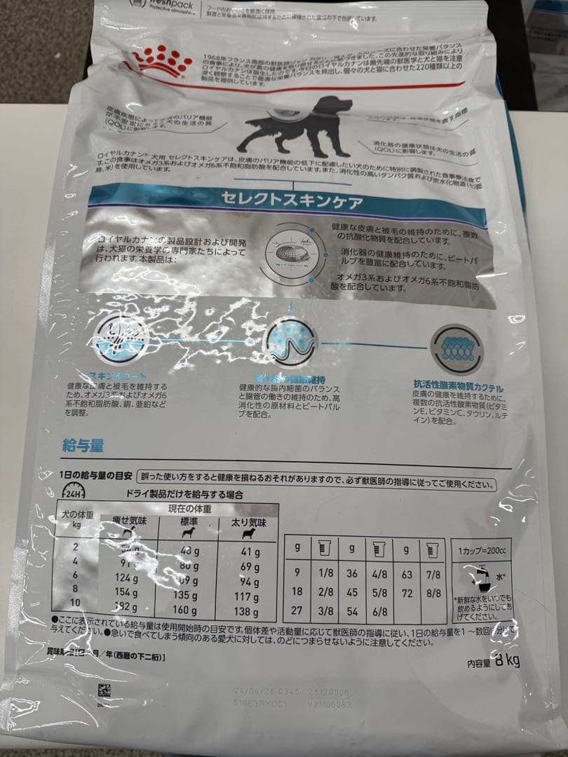 ロイヤルカナン 犬 セレクトスキンケア 8kg