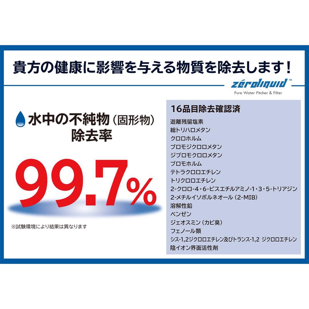 ★ＺＥＲＯピッチャー ６層浄水フィルター搭載 素材の味を引き立てる