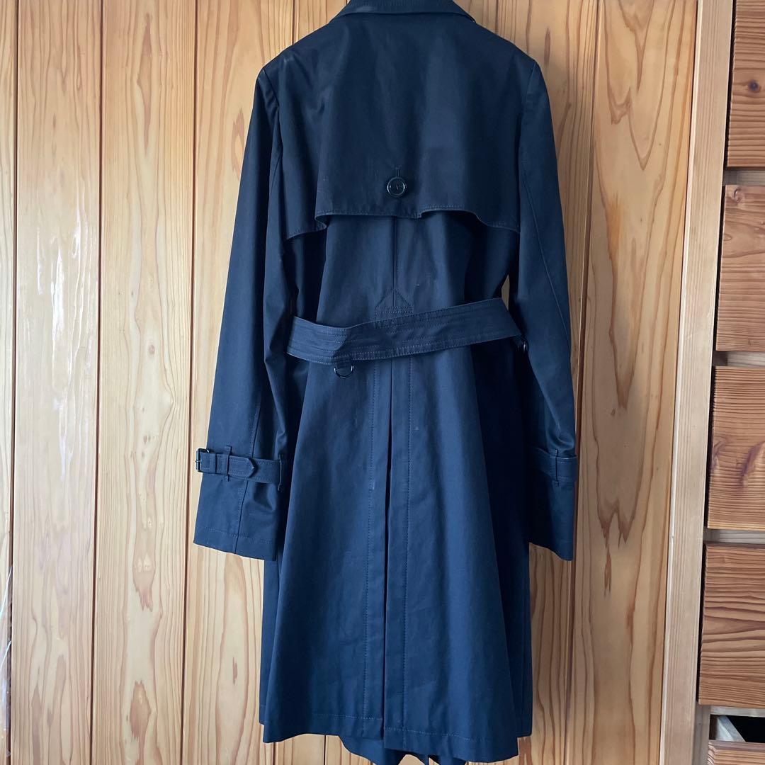 バーバリーブルーレーベル ベルト付きトレンチコートブラック40