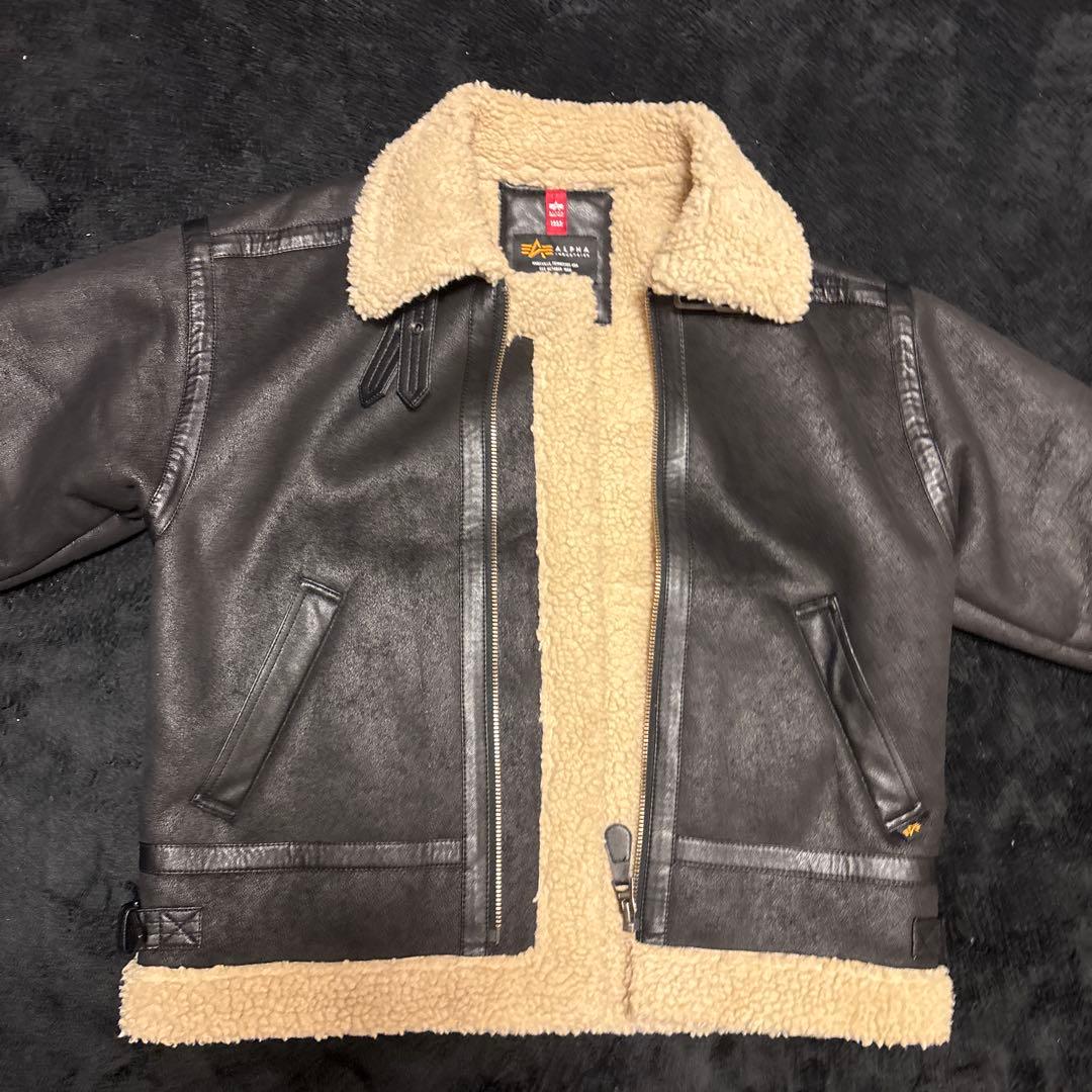 【✨️美品✨️】ALPHA フェイクムートンジャケット S アルファ ボア