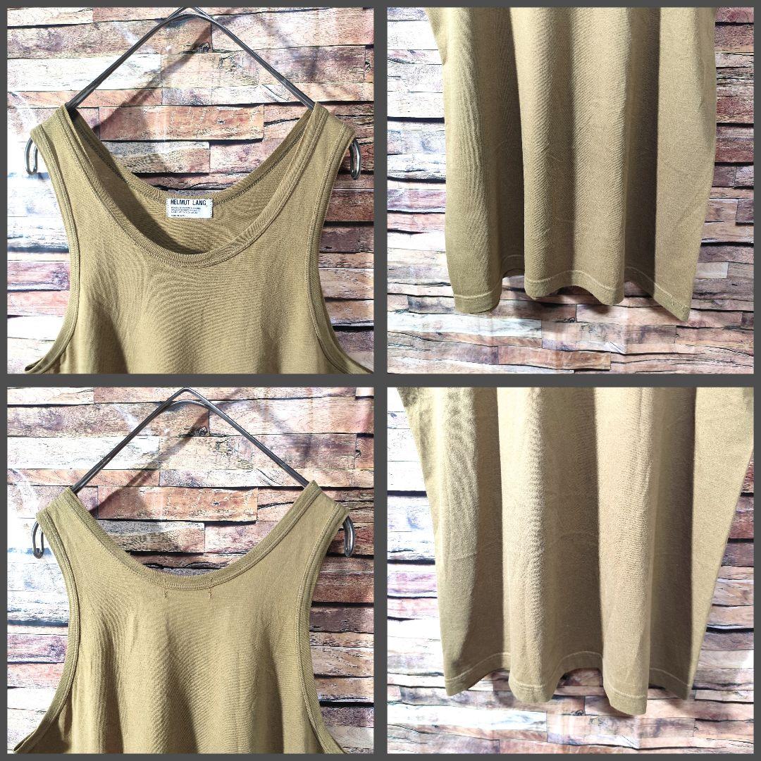 HELMUT LANG★本人期★ヴィンテージタンクトップ★M★カーキ★キレイ♪