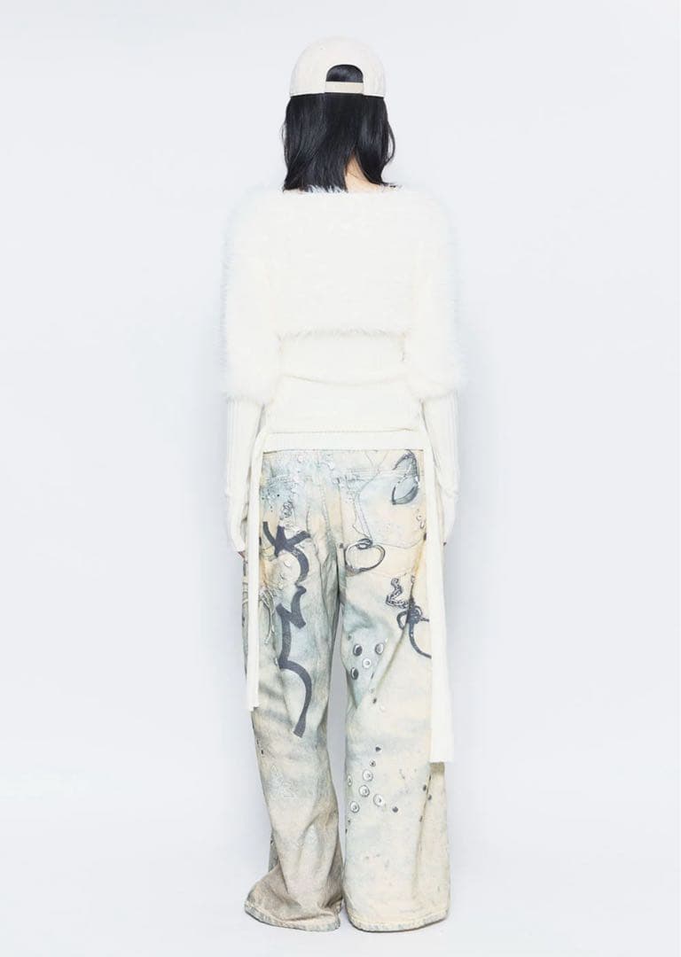 パンツ S print denim1 toys theredthread
