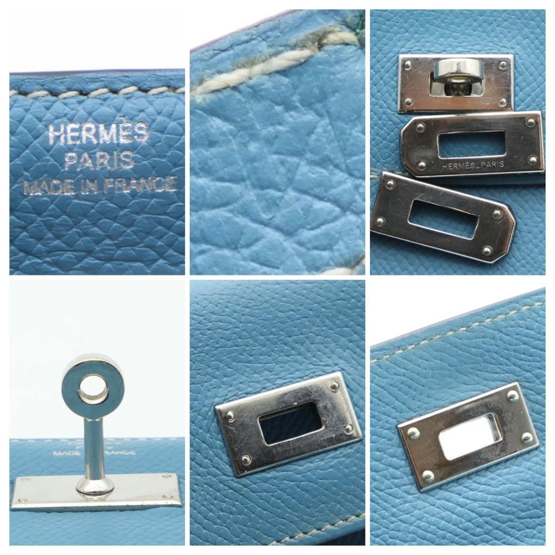 鑑定書付【極美品】HERMES ケリーコンパクトウォレット　三つ折財布　エプソン