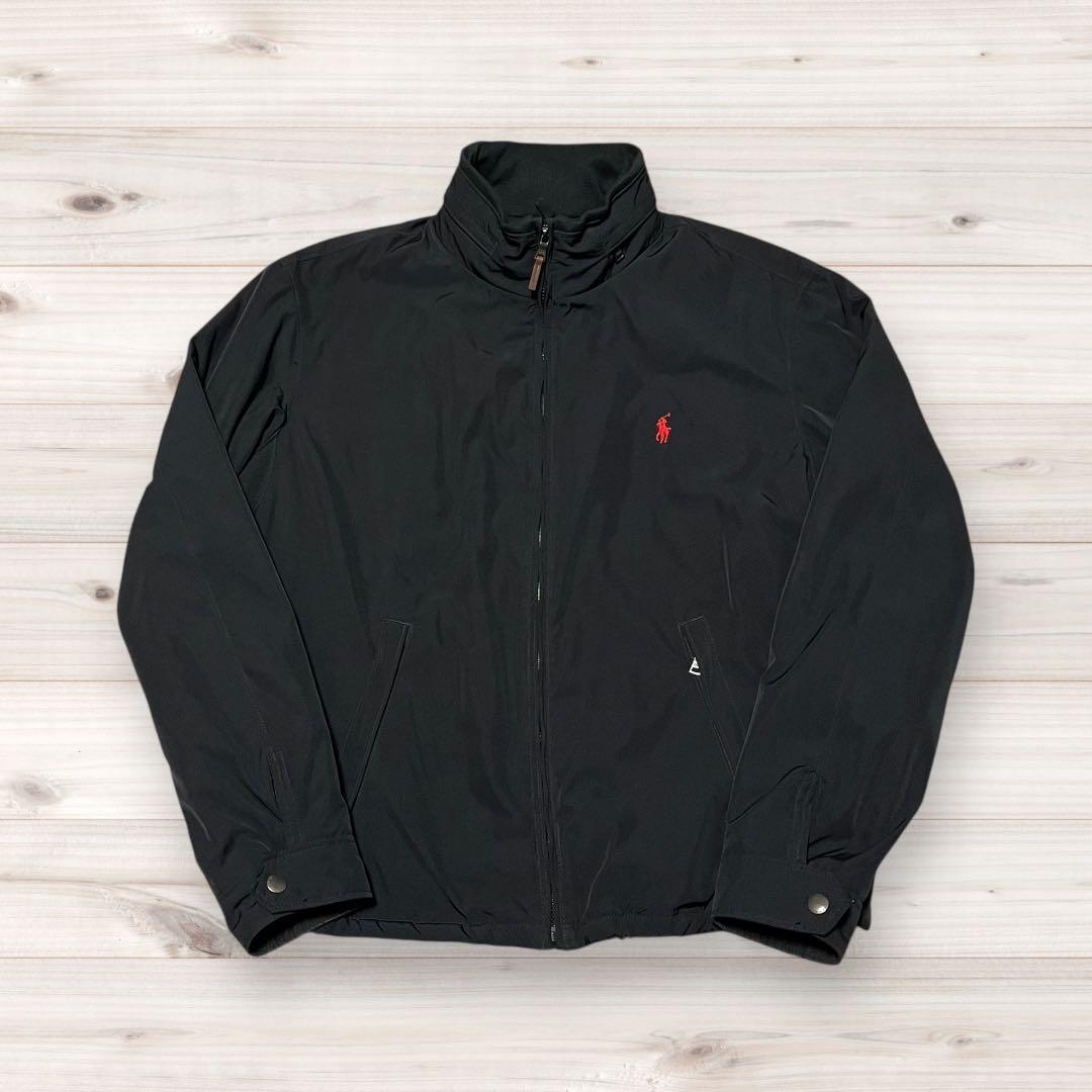 POLO ポロ ラルフローレン スウィングトップ ジャケット 黒 スミクロ XL