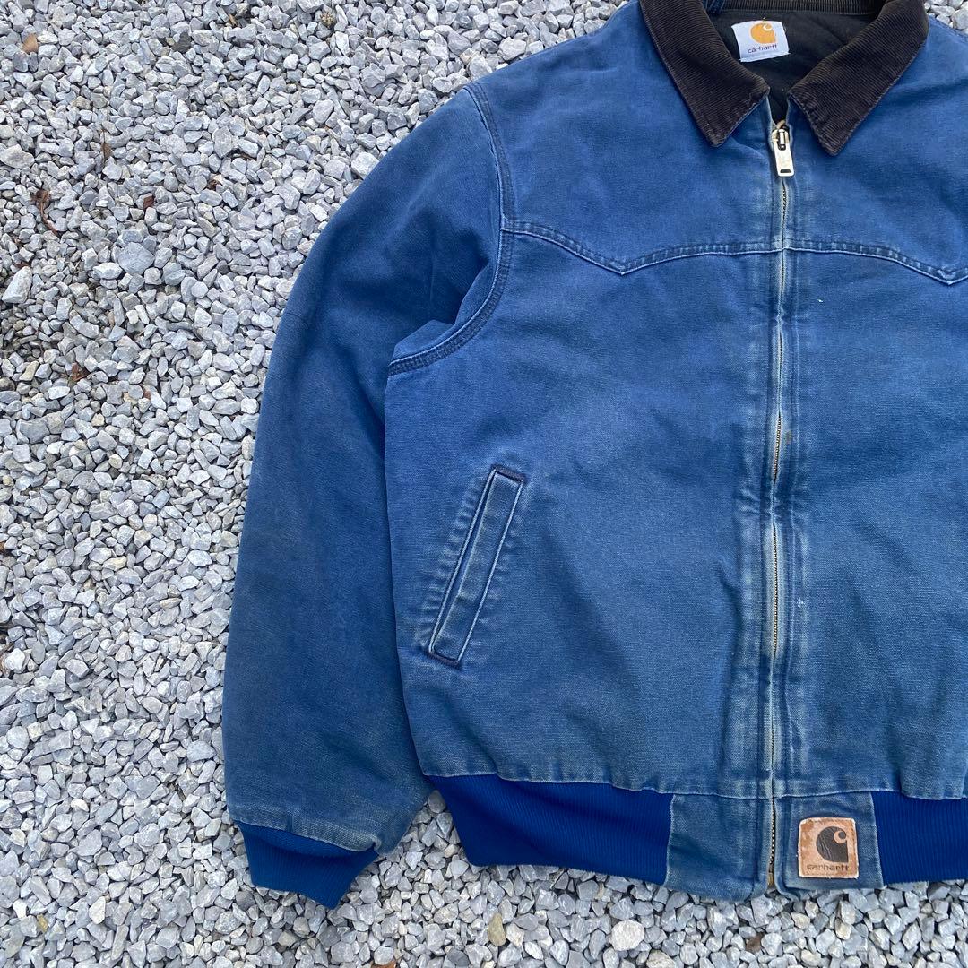 p*e様 Carhartt サンタフェジャケット　90s USA製 J14ブルー