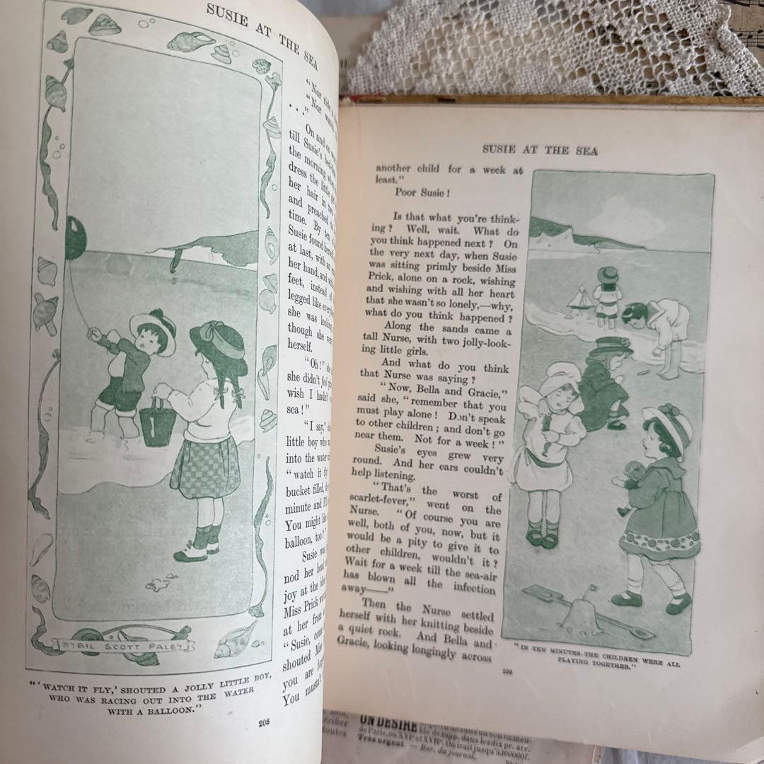 稀少アンティーク美しいヴィクトリアン絵本イギリス洋書　古書ジャンクジャーナル