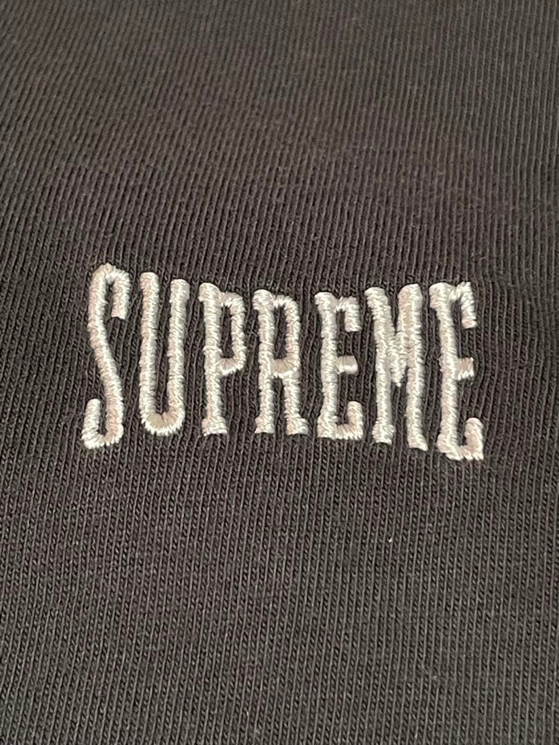 美品2025 Supreme シュプリームブラックTシャツS Washed
