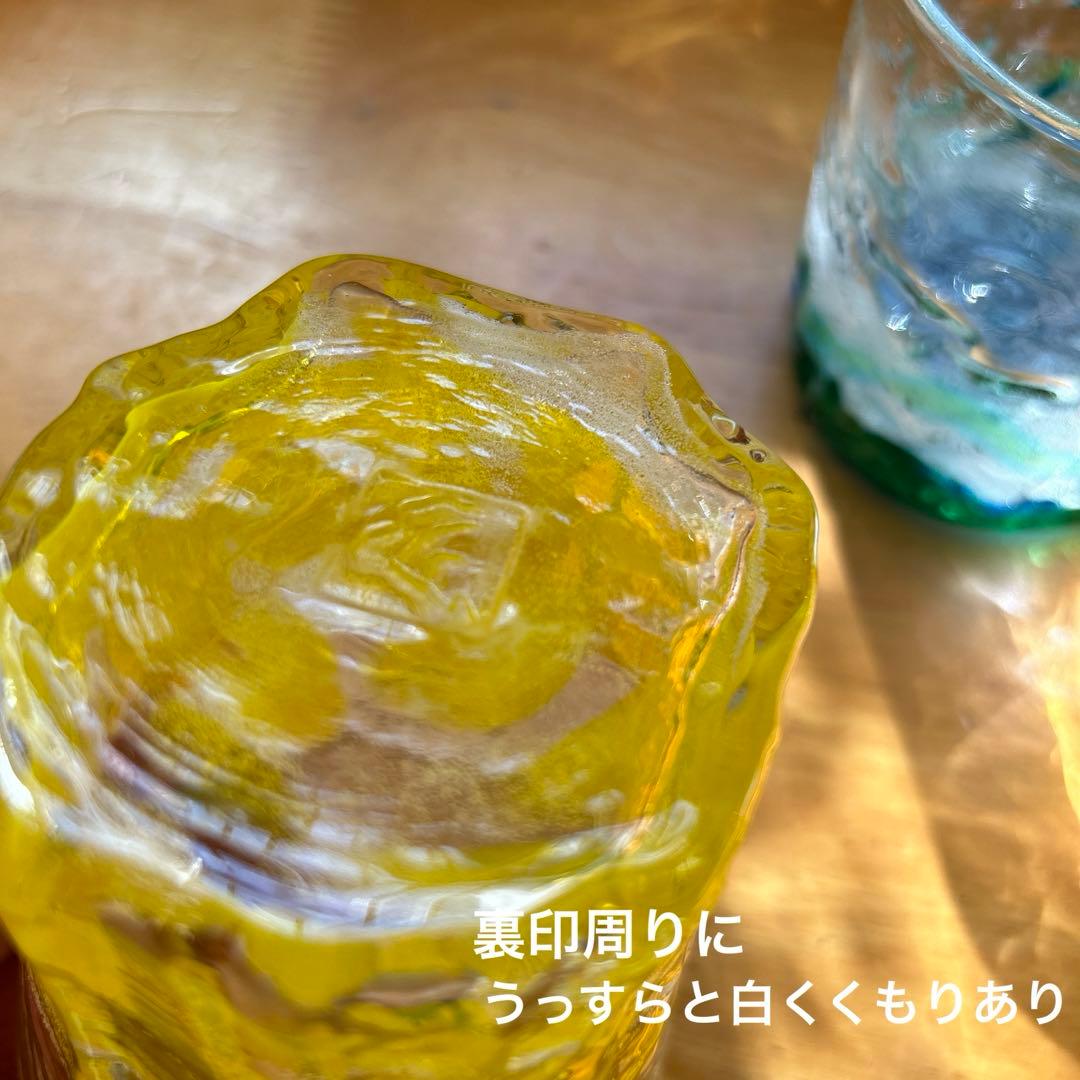 琉球ガラス　琉球グラス　気泡入り