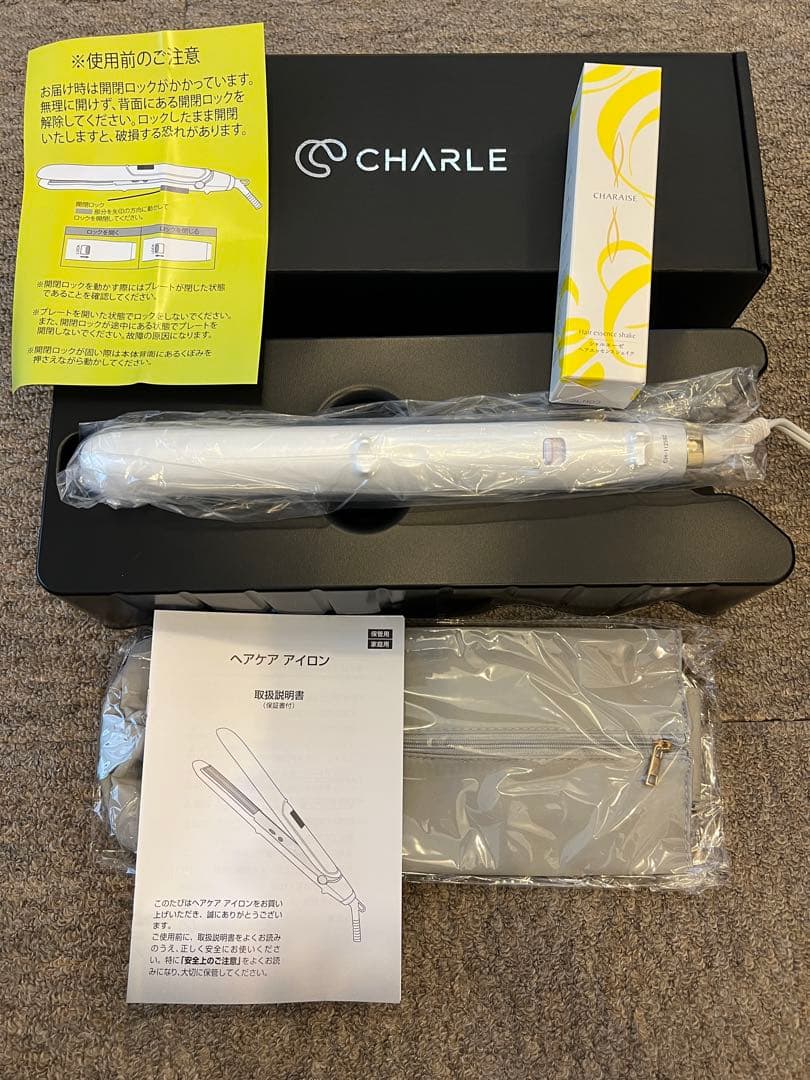 CHARLE ヘアアイロン 未使用 ヘアエッセンス付き