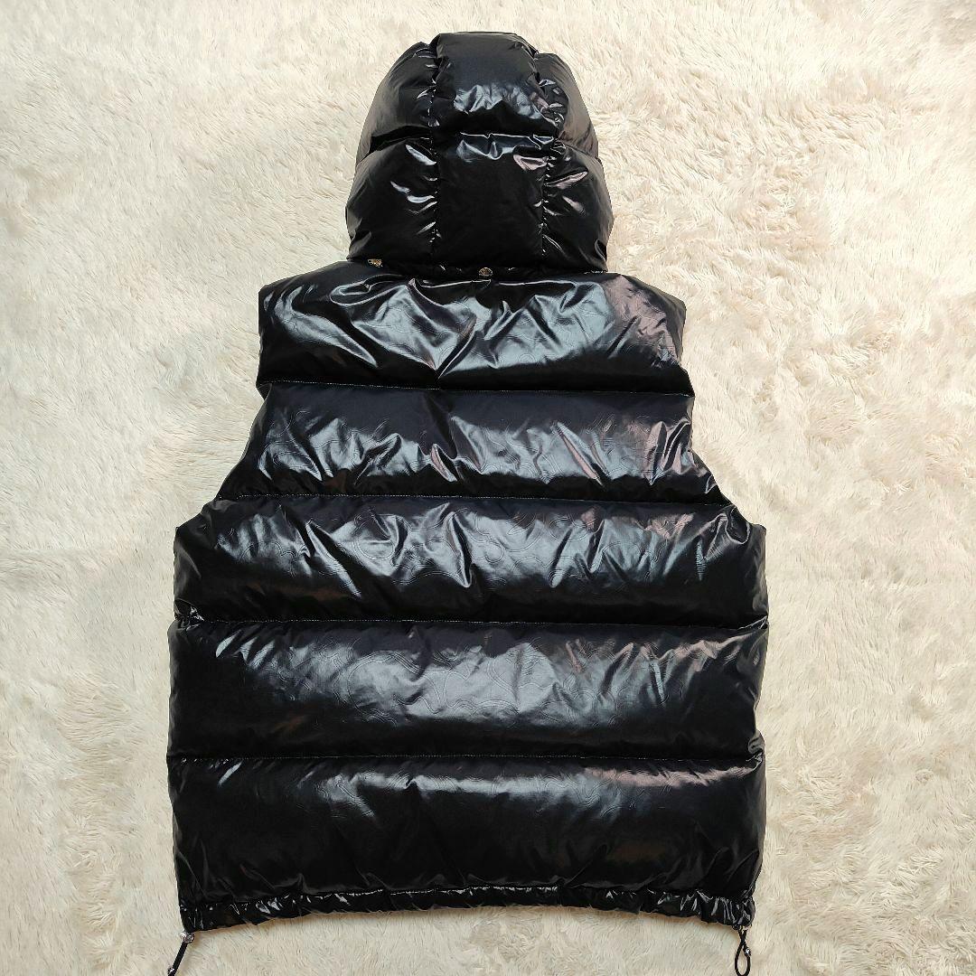 極美品✨カモフラ✨アベイシングエイプ 金属ロゴ 2WAY ダウンベスト ブラック