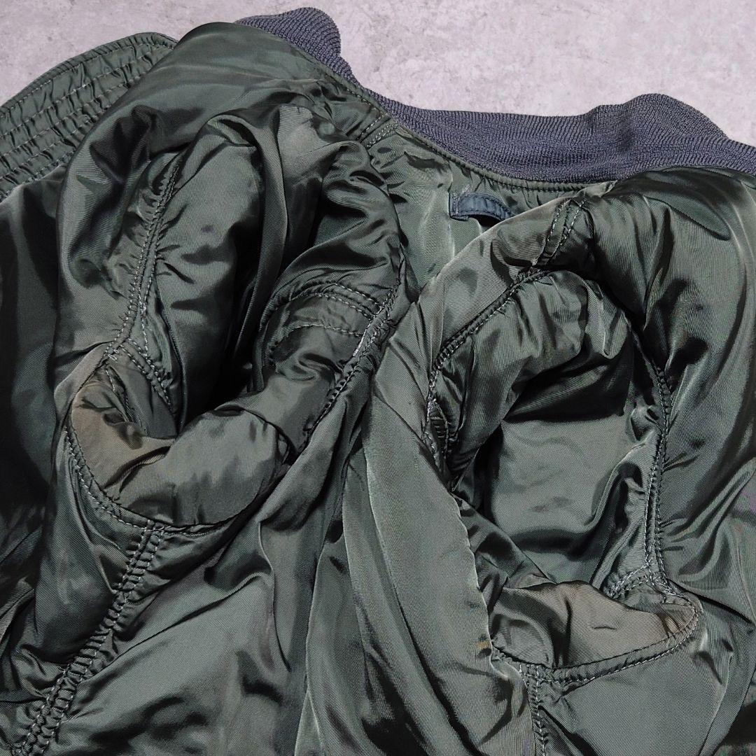 80s ALPHA INDUSTRIES MA-1 USA製 縦ステッチ M