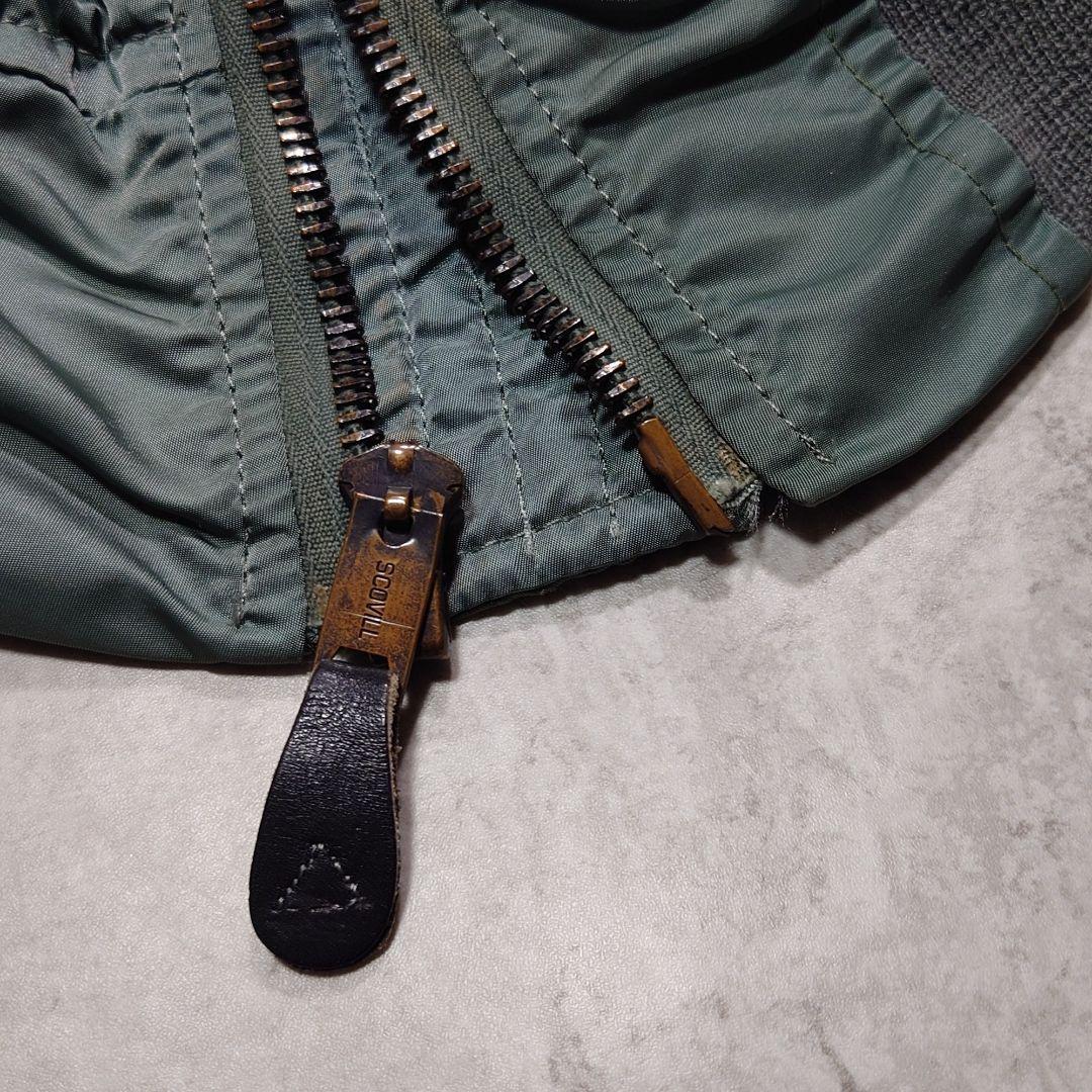 80s ALPHA INDUSTRIES MA-1 USA製 縦ステッチ M