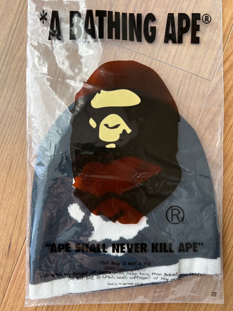 BAPE MAD FACE KNIT CAP ビーニー　ブラック
