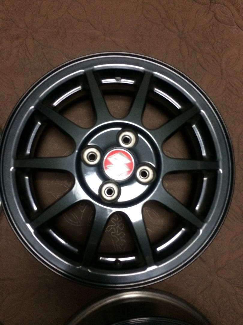 HA36sアルトワークス純正ホイール 15×5J +45 100 4H 2本　①