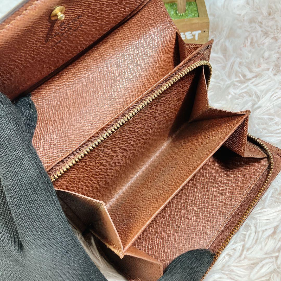 美品 ルイヴィトン モノグラム ポルトフォイユ トレゾール 財布 L字ファスナー