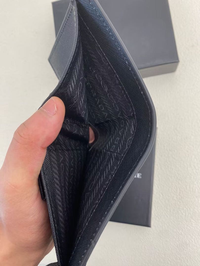 PRADASPHERE ネイビー 二つ折り財布
