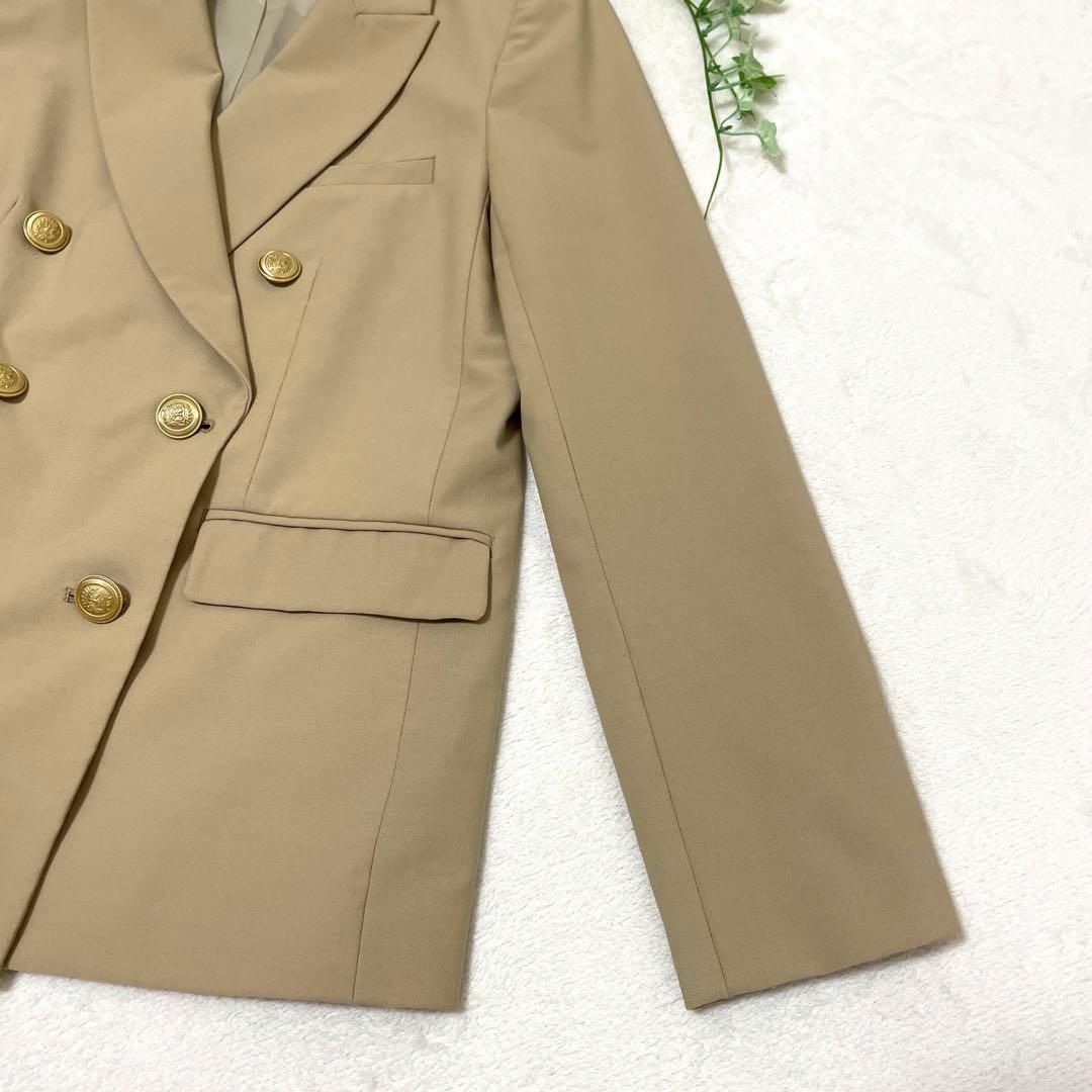 【美品】ピンキー＆ダイアン　ダブルブレストジャケット　べージュ　Sサイズ