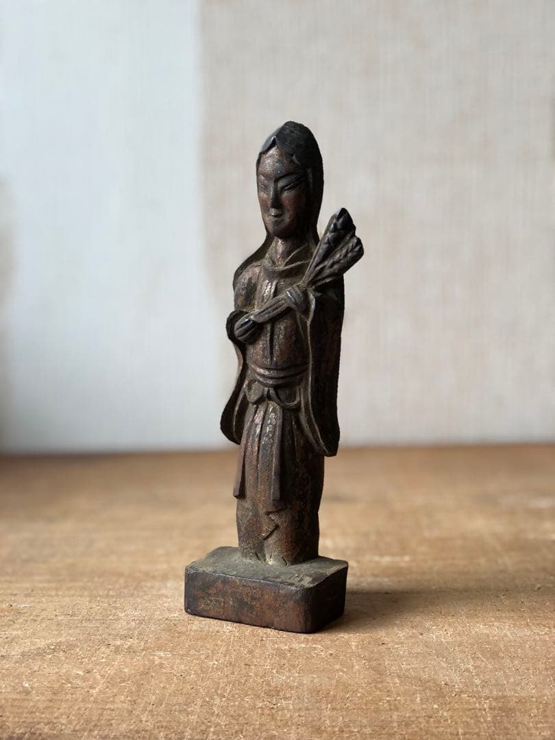 松宮　養蚕神　蚕神　金色姫命　女神　民衆仏　神像　木花開耶姫命