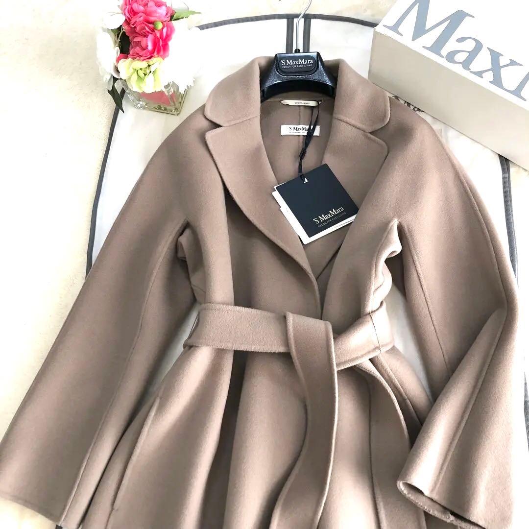 新品タグ付【'S MAX MARA】36希少モカ　ESTURIAクチートアマーノ