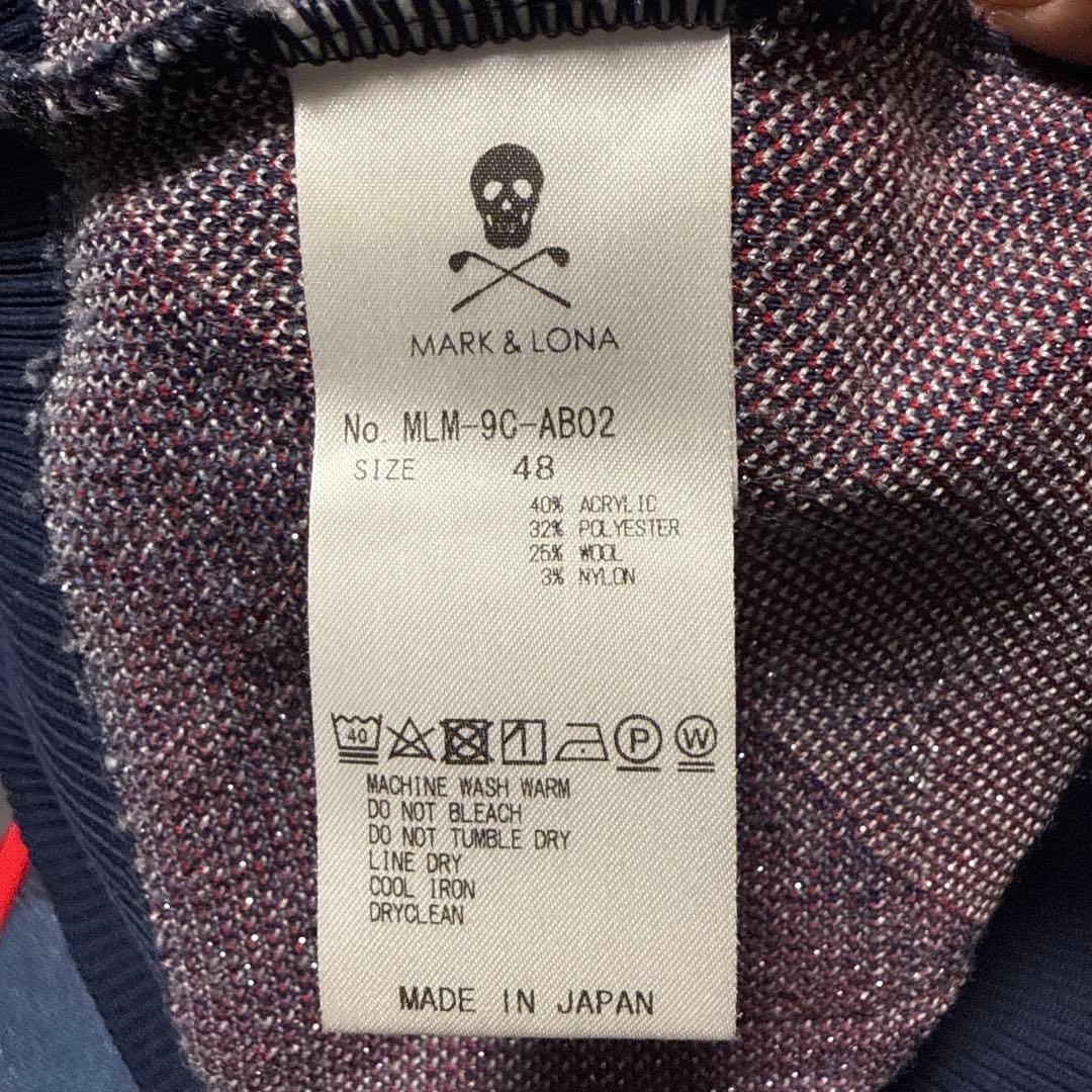 木村拓哉着用ブランドMARK & LONA スカルニット48ゴルフウェア日本製