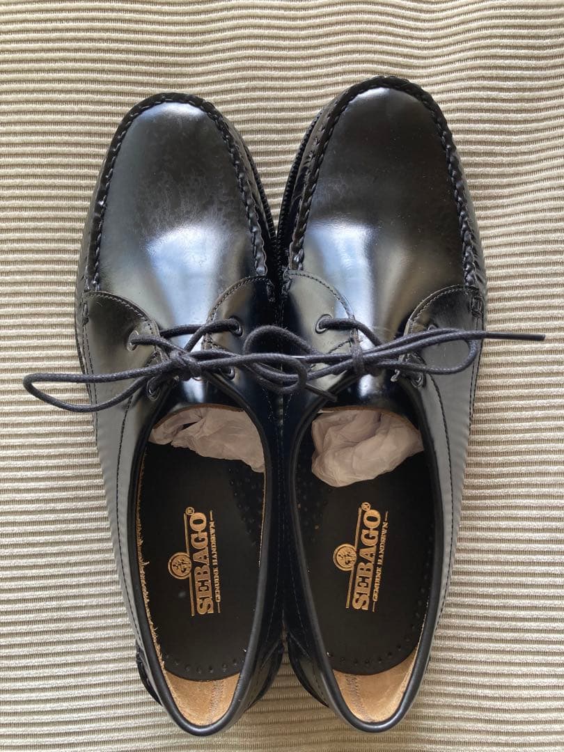 【新品未使用】SEBAGO James 黒 革靴 モカシン 革靴 27.3cm