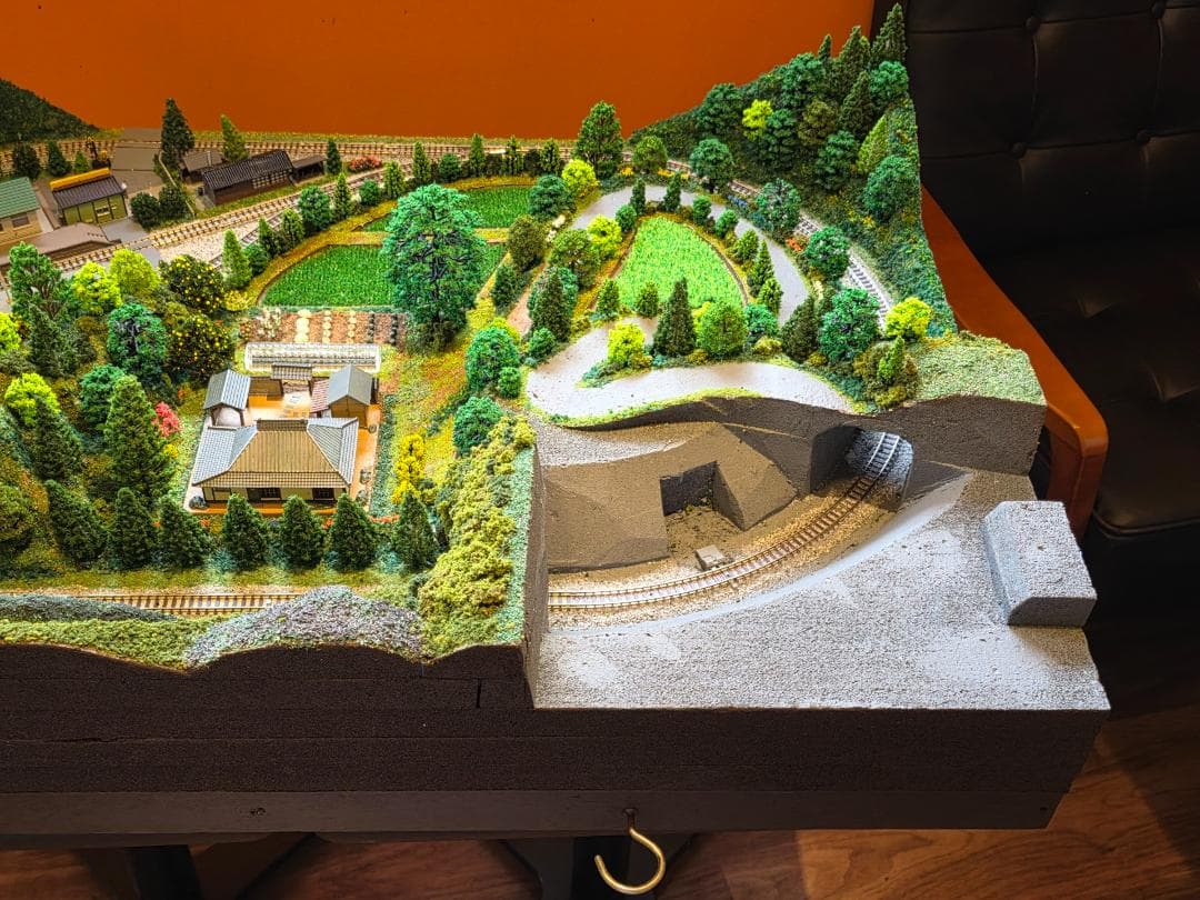 Nゲージ 鉄道模型 田園風景　ジオラマ完成品