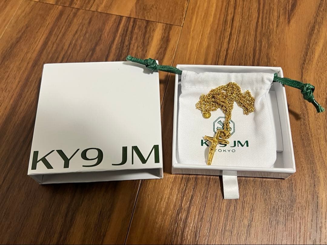 KY9JM ゴールド ネックレス 専用ケース付き
