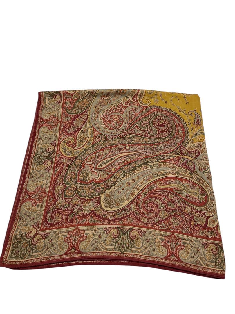 ETRO ペイズリー柄 135cm角 大判 エトロ スカーフ ストール