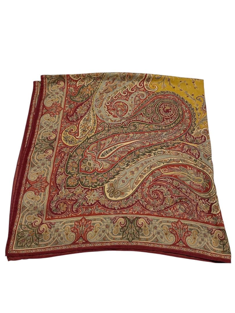 ETRO ペイズリー柄 135cm角 大判 エトロ スカーフ ストール