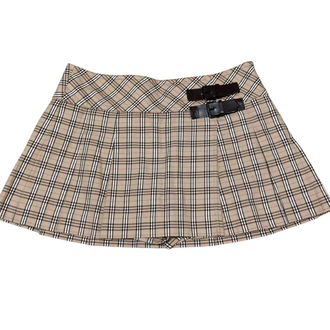 バーバリーブルーレーベル ノバチェック キュロットパンツ ミニスカート 38