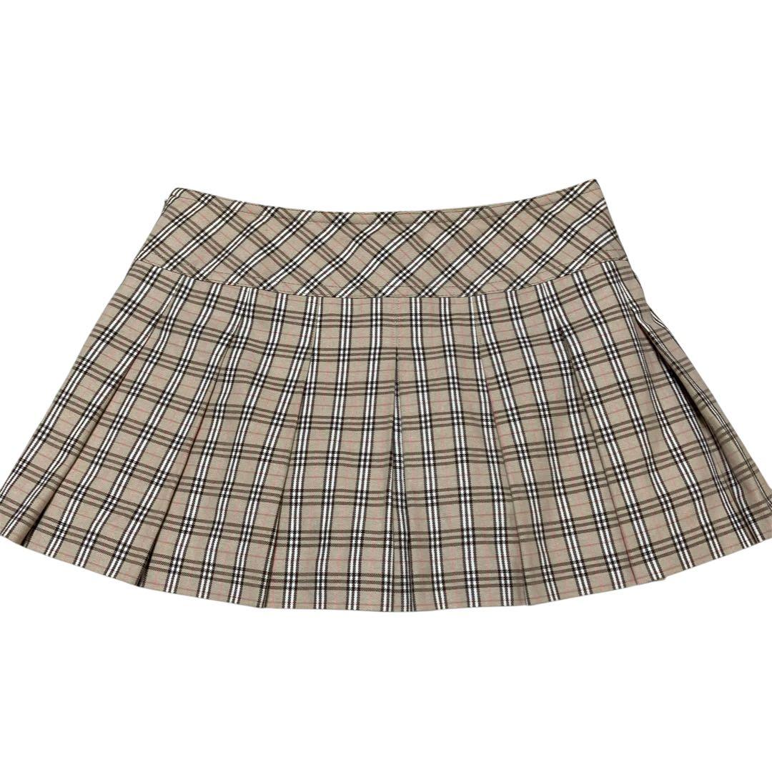 バーバリーブルーレーベル ノバチェック キュロットパンツ ミニスカート 38