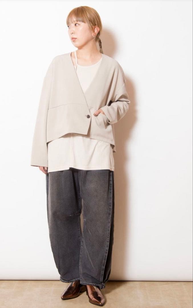 オズモーシス　osmosis セルロースデニムタックパンツ