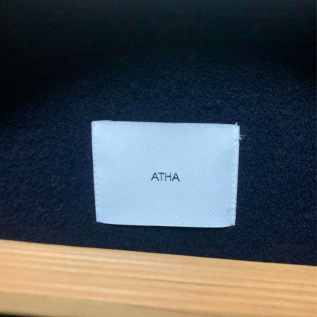 ATHA アタ　ダッフルコート　オーバーサイズ　ウール　ネイビー　トグル釦　XL