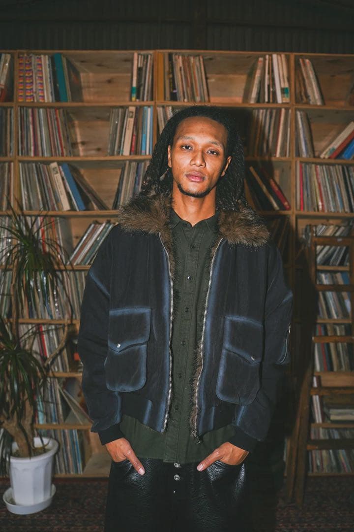 ballsy brothers fur flight jacket Lサイズ